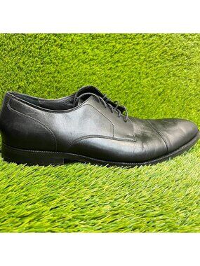 Cole Haan Benton Mens Size 14 Black Casual Leather Cap Toe Oxford Dress Shoes